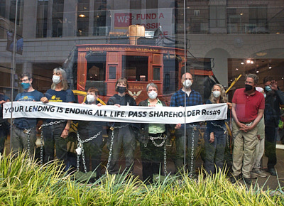 Climate Activists Occupy Wells Fargo Global Headquarters:April 25, 2022